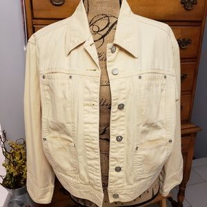 Sigrid olsen essentials light yellow jacket-med